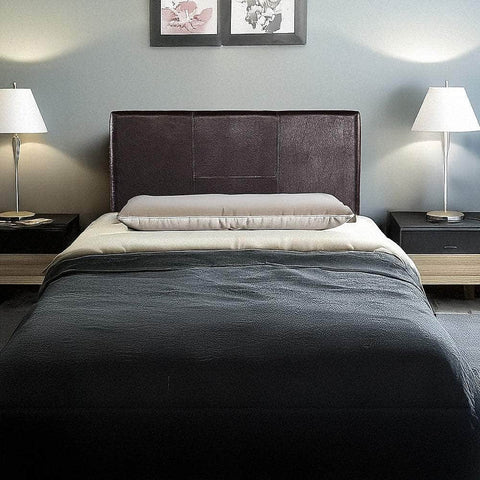 Pu Leather Single Bed Headboard Bedhead - Brown