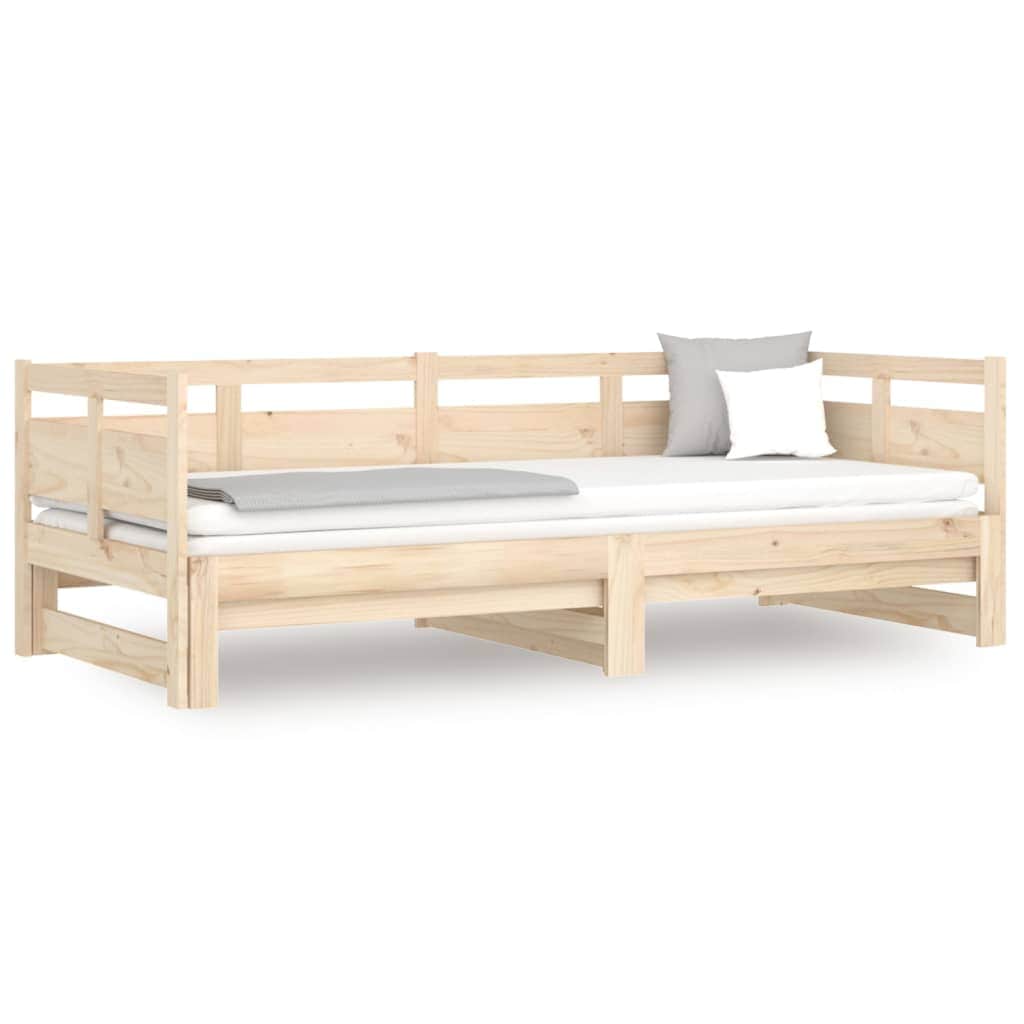 Pull-out Day Bed Solid Wood Pine Single Size