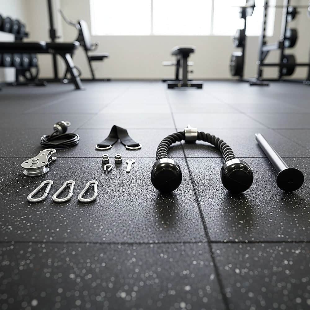 Pulley System Cable Attachment Pull Down Machine Diy Home Gym Workout Kit