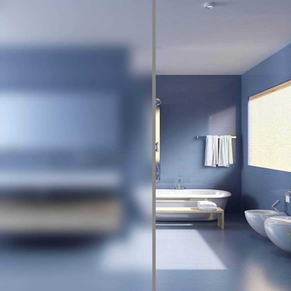 Pure Frosted Privacy Window FilM Milk Glass Adhesive L