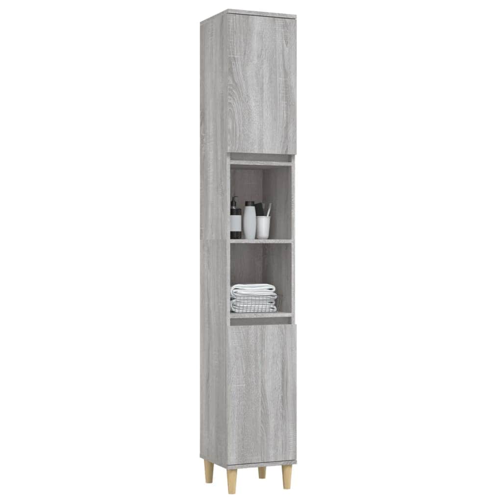 Pure White Engineered Wood Vanity Organizer for Bathrooms