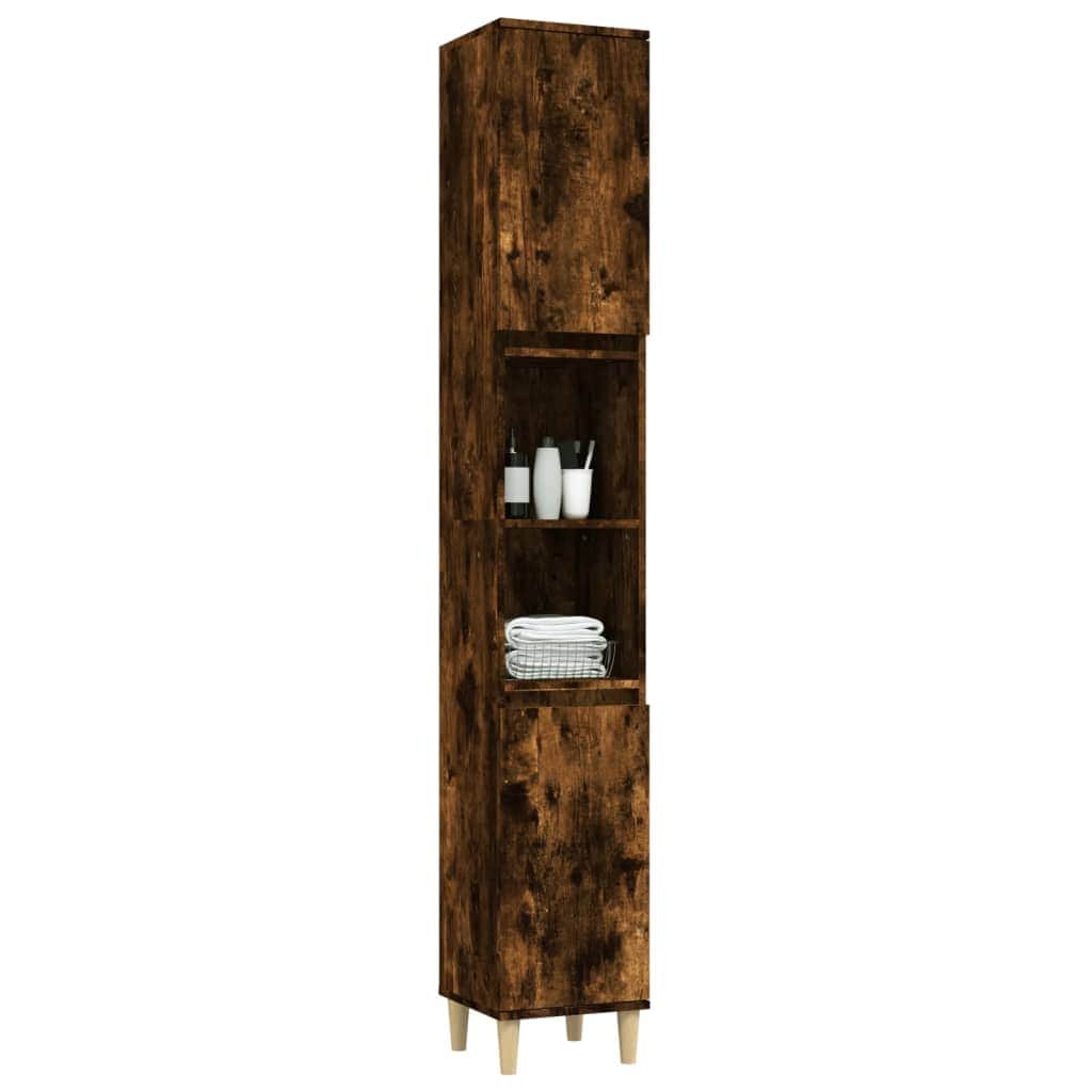 Pure White Engineered Wood Vanity Organizer for Bathrooms