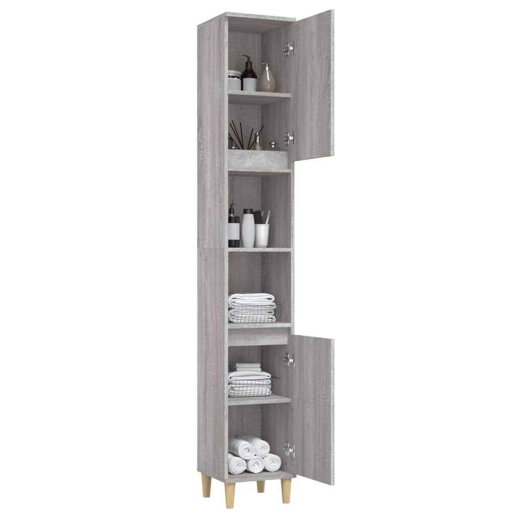 Pure White Engineered Wood Vanity Organizer for Bathrooms