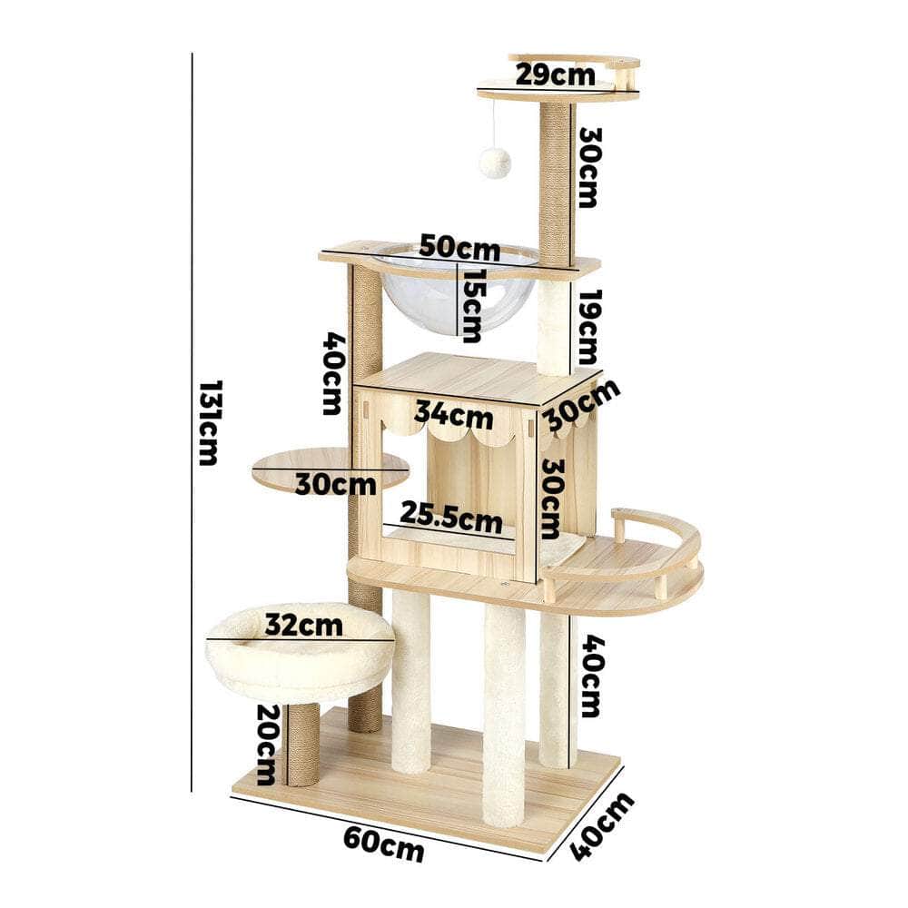 Purrfect Playground: 131cm Cat Tower for Cats