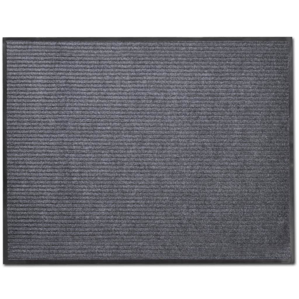 PVC Door Mats 4 pcs Grey - Simple deals
