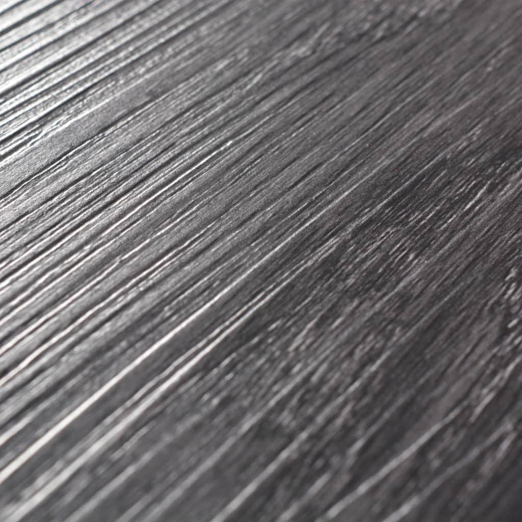 PVC Flooring Planks 5.26 mÂ² 2 mm Black and White