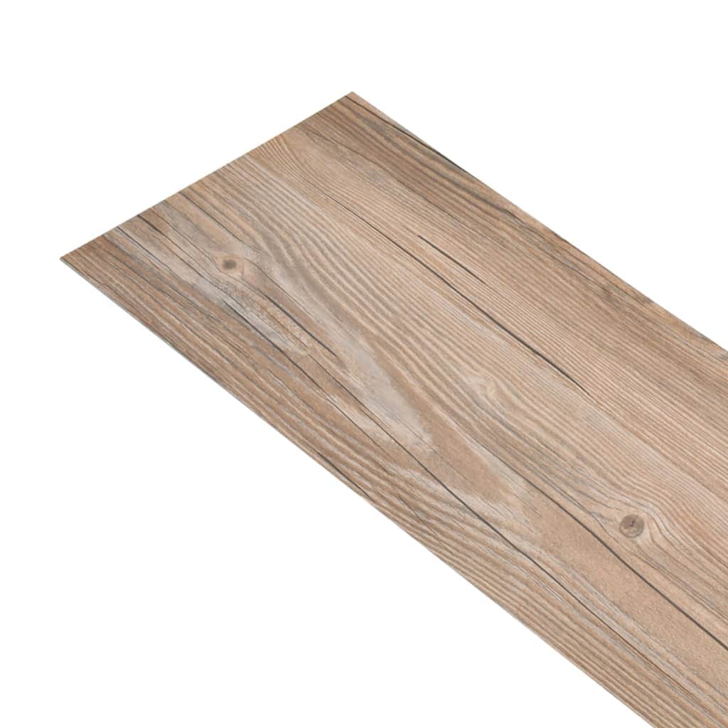 PVC Flooring Planks 5.26 mÂ² 2 mm Oak Brown