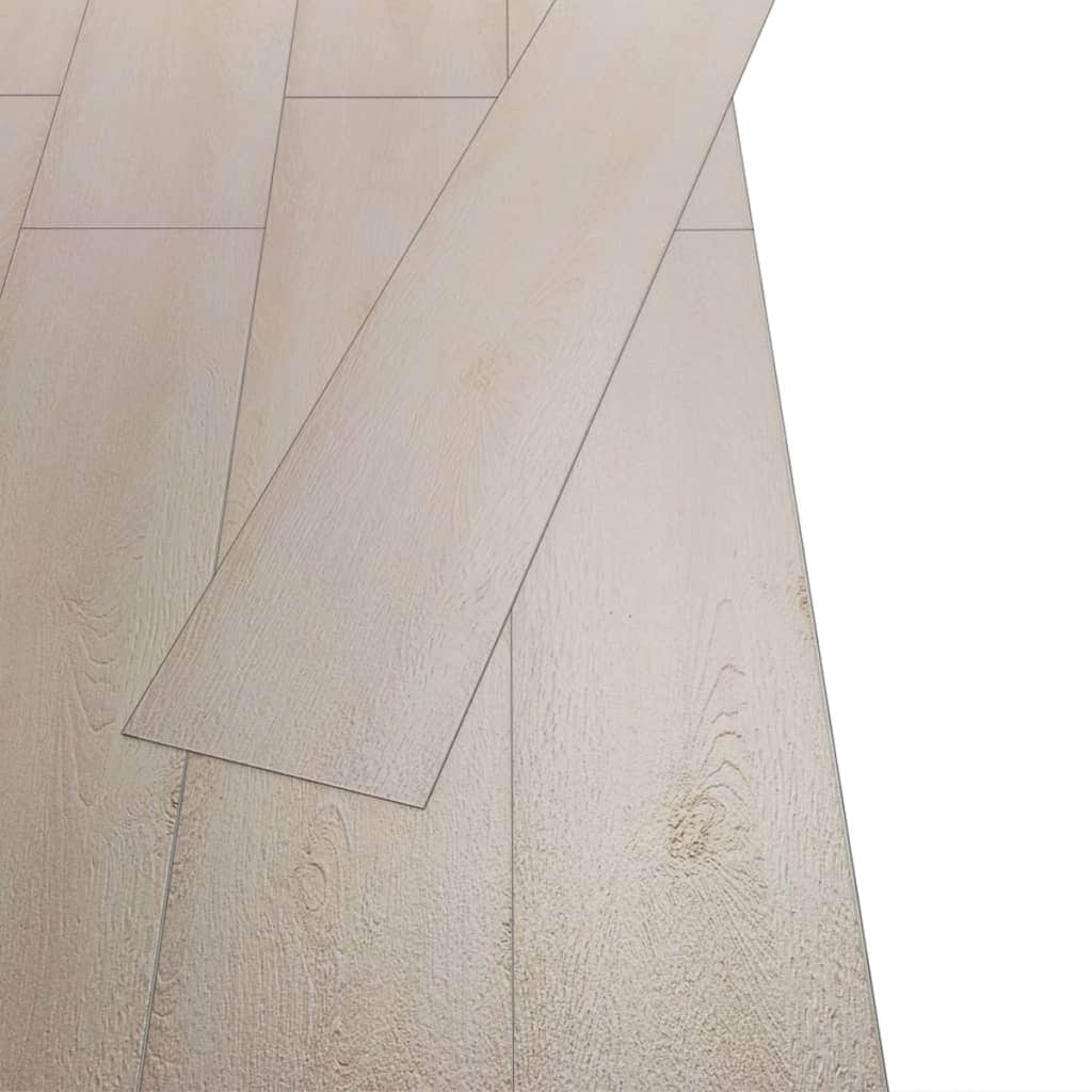 PVC Flooring Planks 5.26 mÂ² 2 mm Oak Classic White