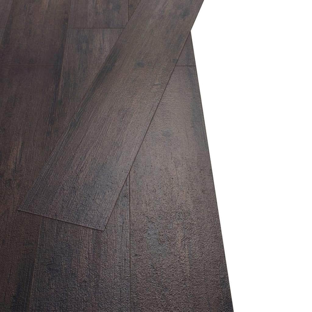 PVC Flooring Planks 5.26 mÂ² 2 mm Oak Dark Grey