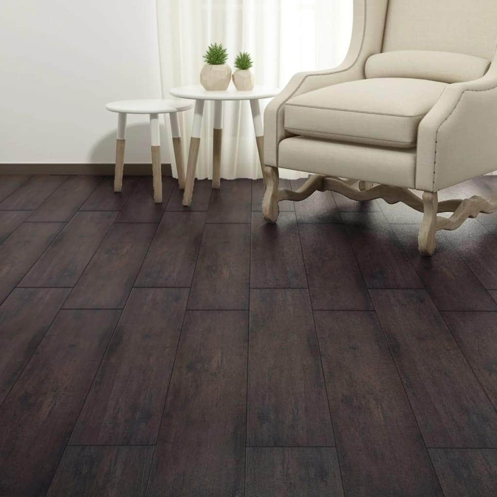 PVC Flooring Planks 5.26 mÂ² 2 mm Oak Dark Grey