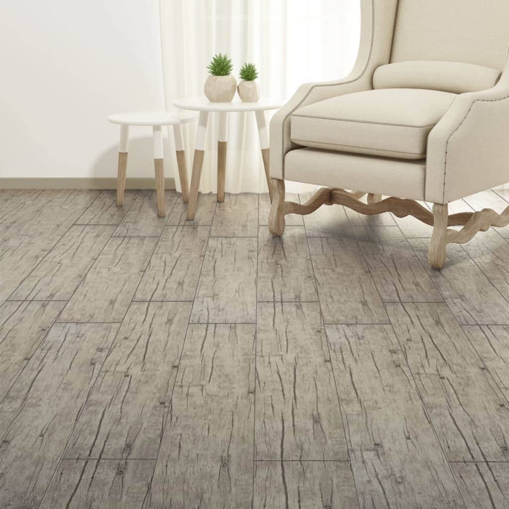PVC Flooring Planks 5.26 mÂ² 2 mm Oak Washed