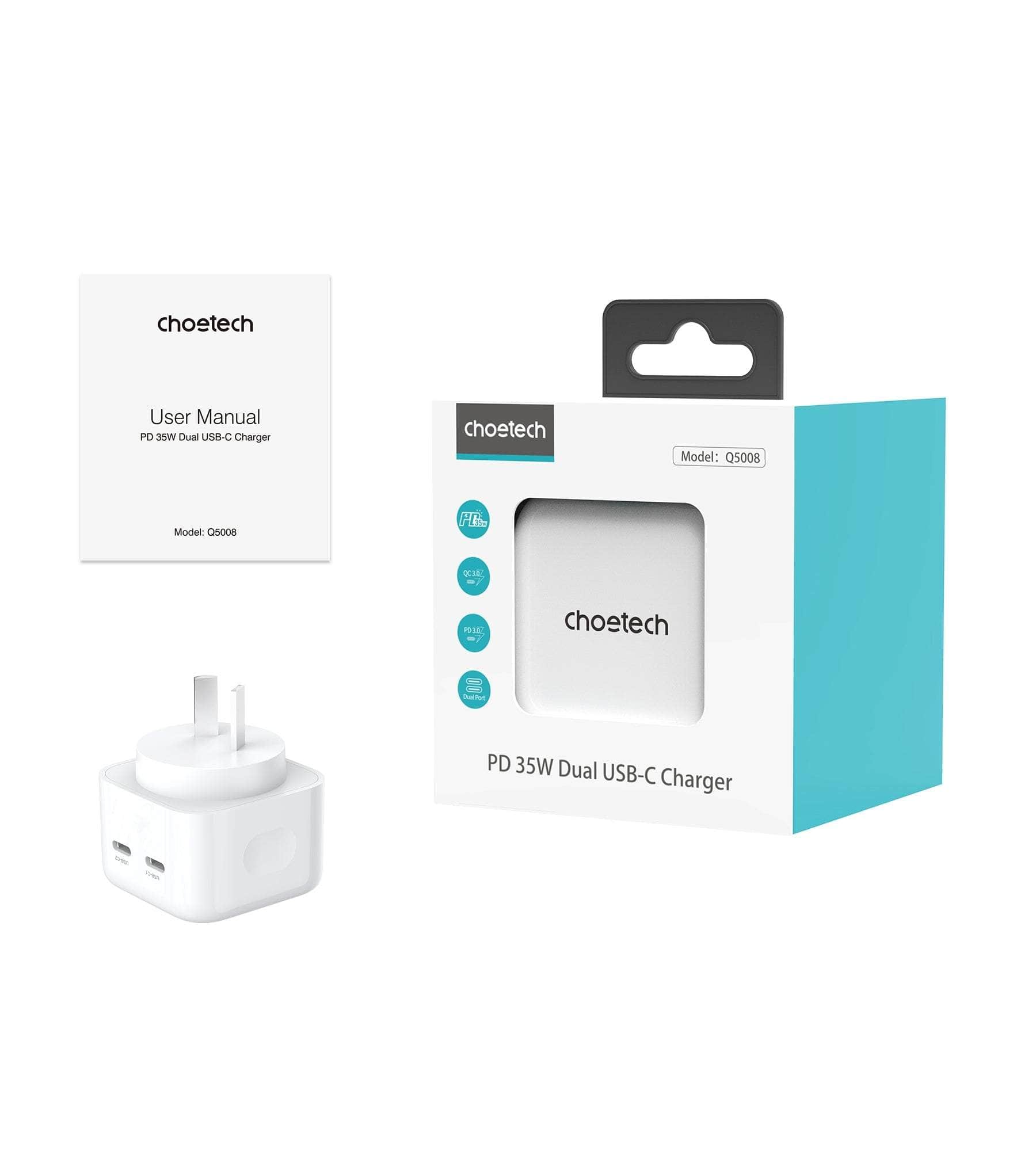 Q5008 Pd 35W Dual Usb-C Charger