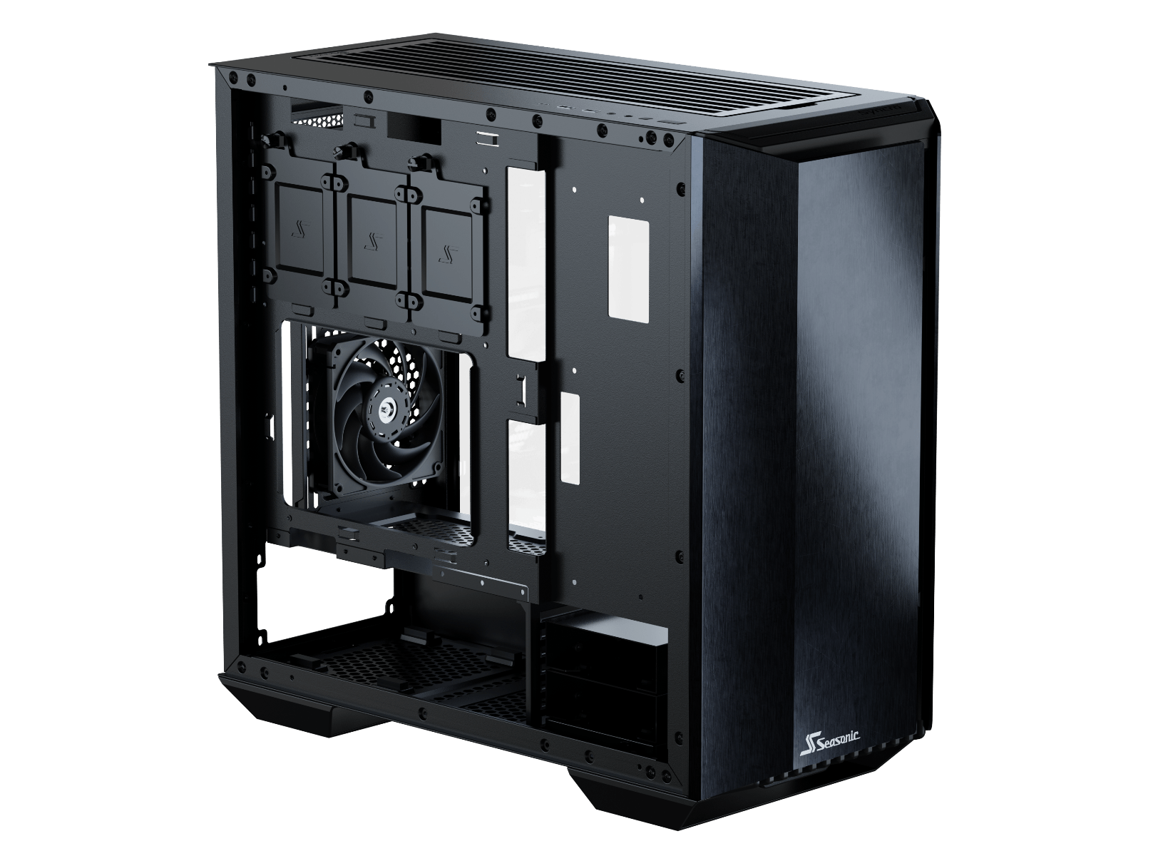 Q704 Aluminum Case With Syncro 650W 80 Plus Gold Psu & Connect Module Red