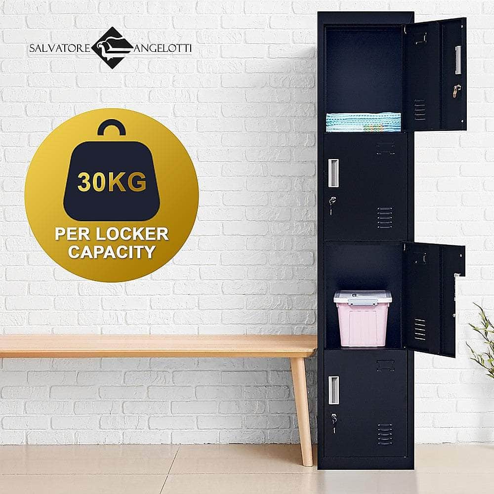 Quad-Compartment Vertical Locker Efficient Storage Solution