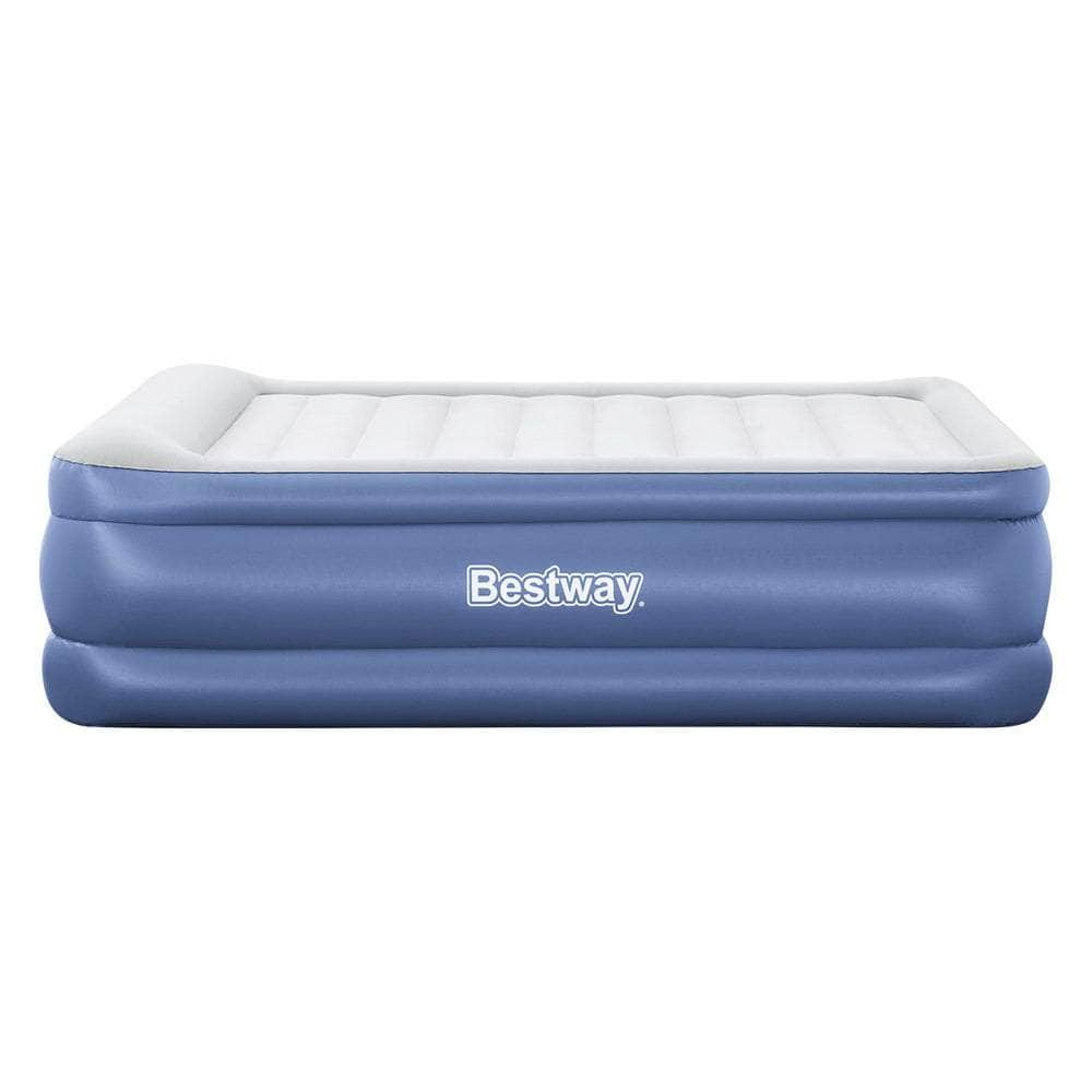 Queen Air Bed Inflatable Mattress Sleeping Mat Battery Built-in Pump