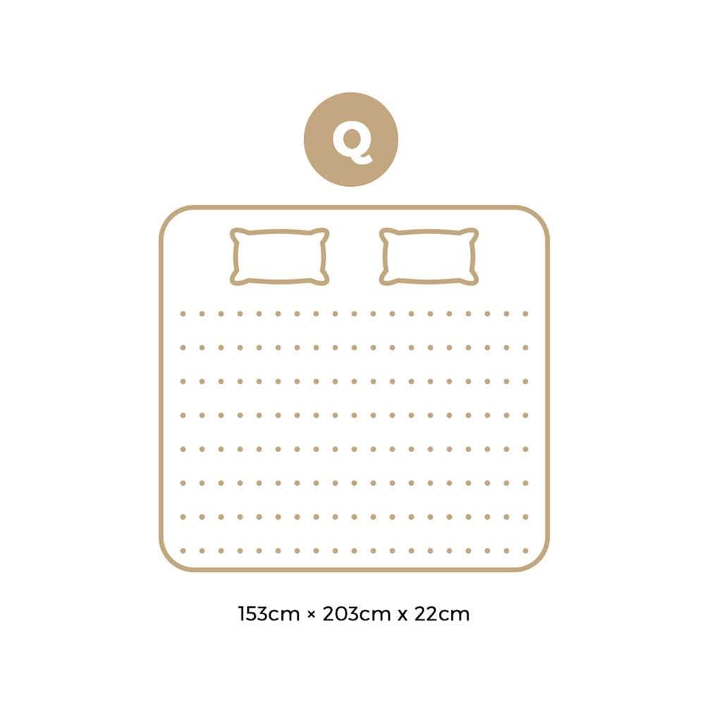 Queen Mattress 22CM Cool Gel Foam Bonnell Spring with Pillows