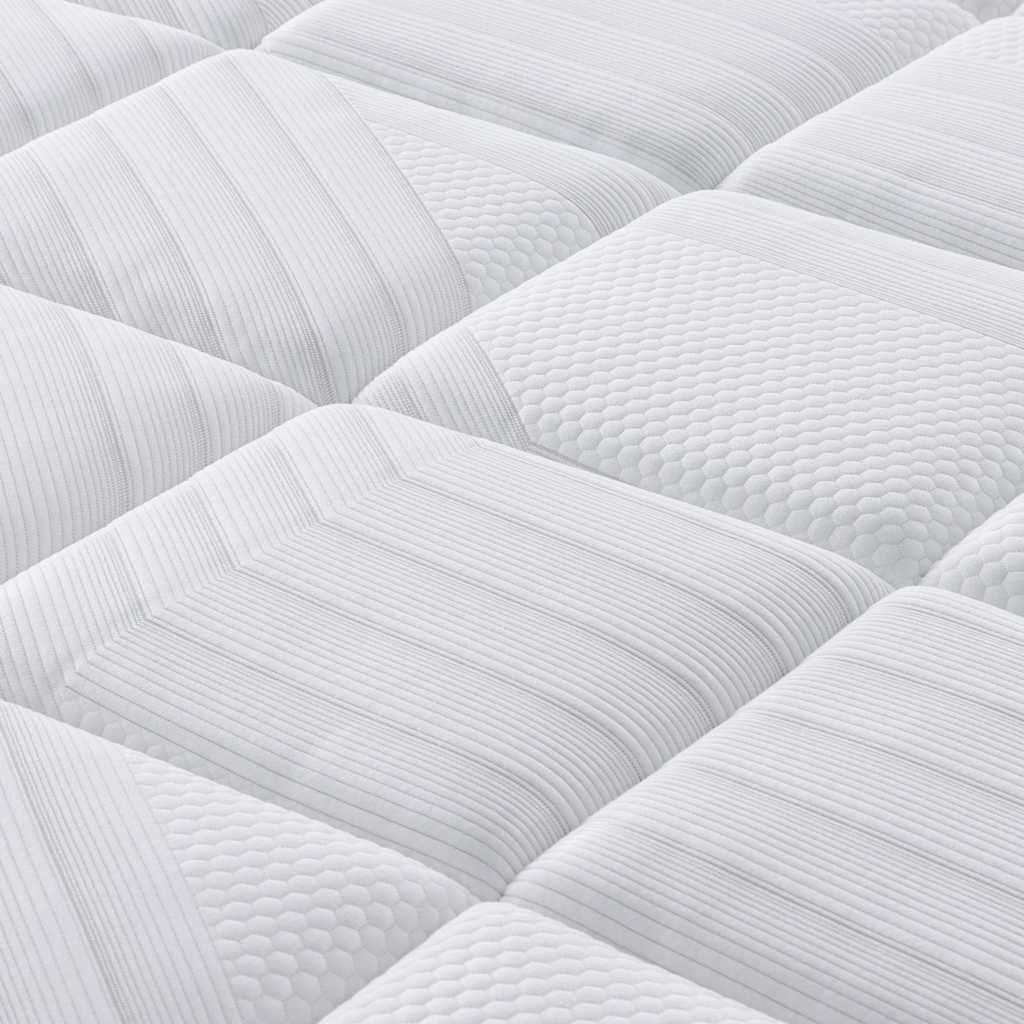 Queen Medium Plus Pocket Spring Mattress Fabric with Foam & 7-Zone Support