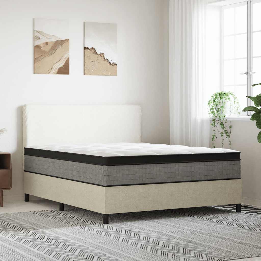Queen Medium Plus Pocket Spring Mattress Fabric with Foam & 7-Zone Support