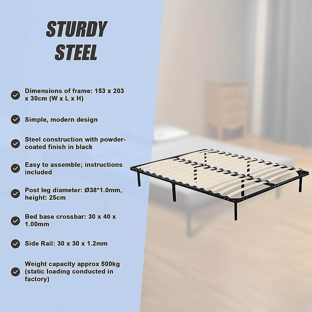 Queen Metal Bed Frame - Bedroom Furniture