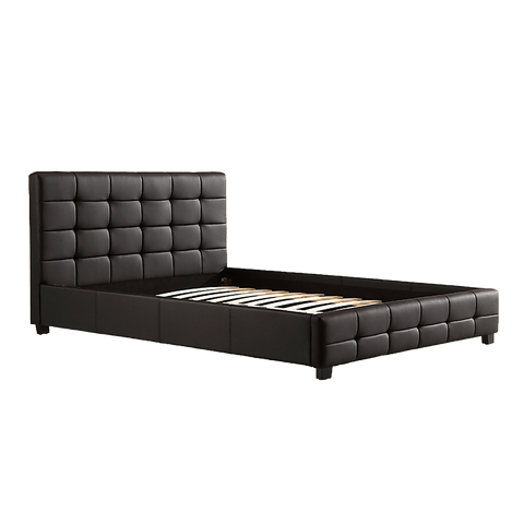 Queen Pu Leather Deluxe Bed Frame