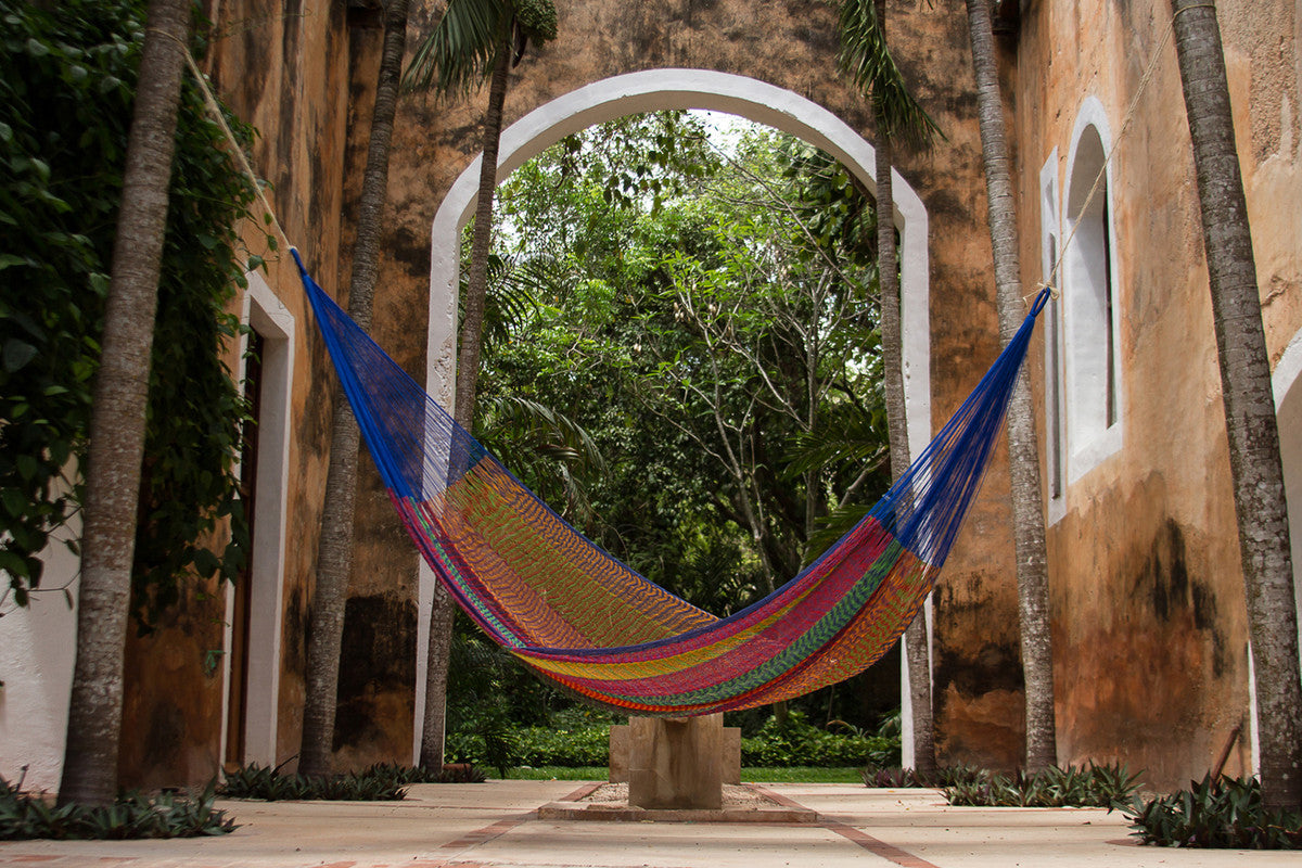 Queen Size Cotton Mexican Hammock in Mexicana Colour