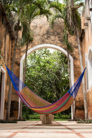 Queen Size Cotton Mexican Hammock in Mexicana Colour