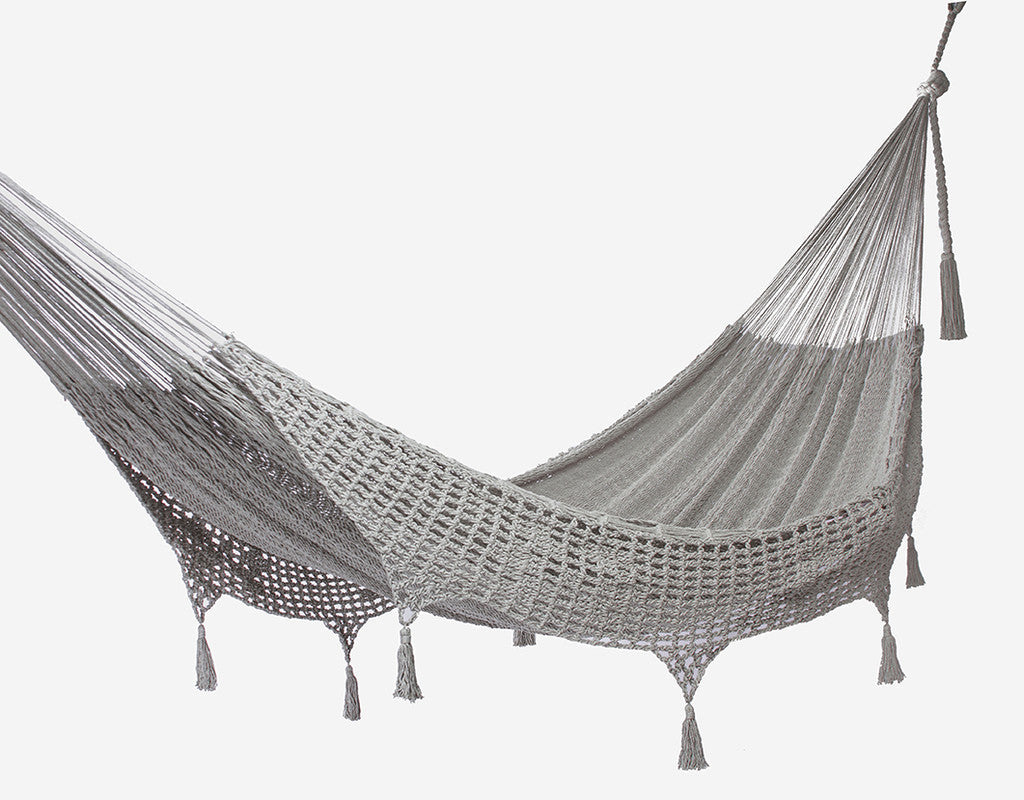 Queen Size Outdoor Cotton Mexican Hammock In Dream Sands