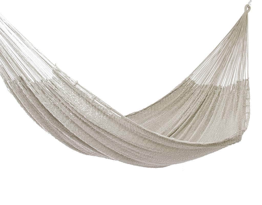 Queen Size Outdoor Cotton Mexican Hammock In Marble Colour