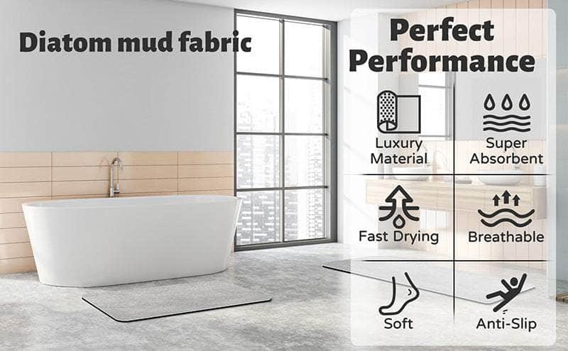 Quick-Dry Non-Slip Bath Rug