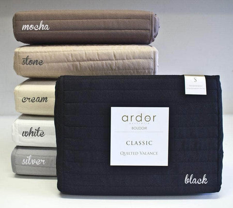 Quilted Cream King Single Valance By Ardor