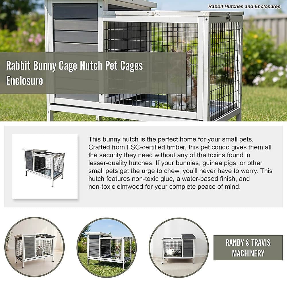 Rabbit Bunny Cage Hutch Pet Cages Enclosure