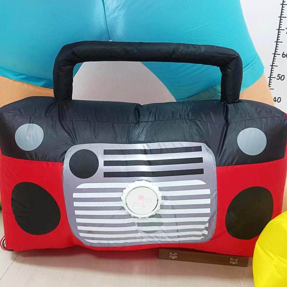 Radiant Christmas Inflatable Santa Beach Post - 1.8M With Music