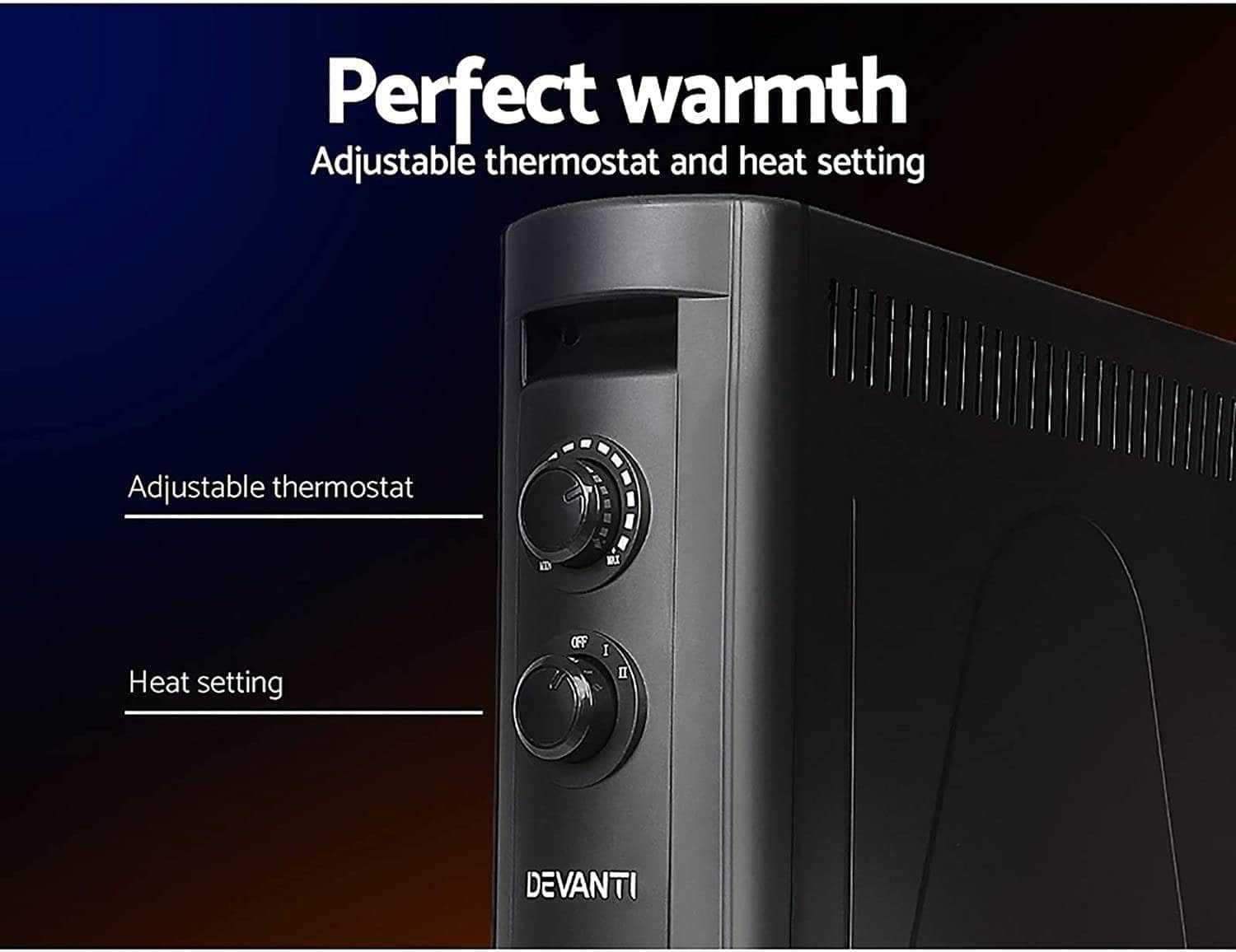 Radiant Heater, 2200W Electric Infrared Heaters for Bedroom Indoor Home Room Bat