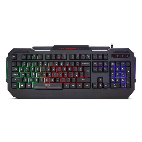 Rainbow Backlit Gaming Keyboard, Multimedia Key, Windows Lock