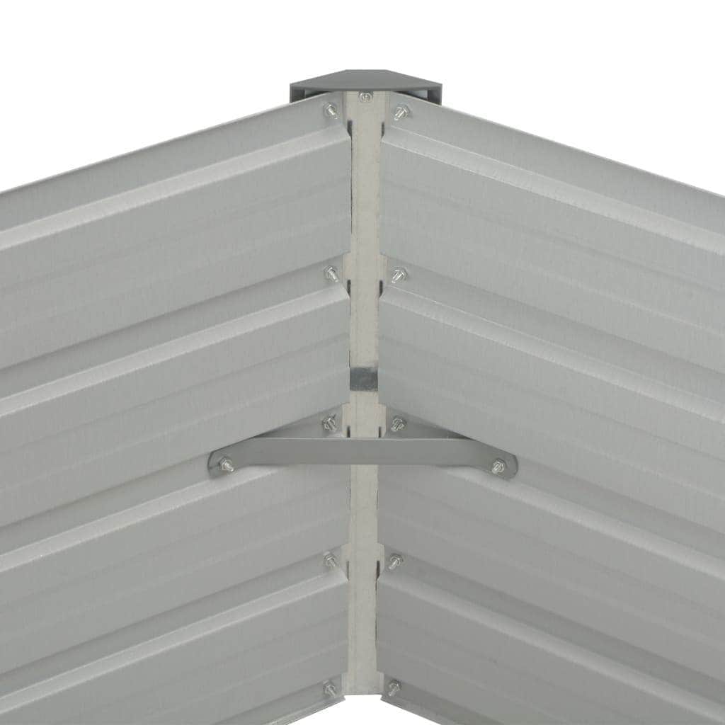 Raised Garden Bed Anthracite Galvanised Steel