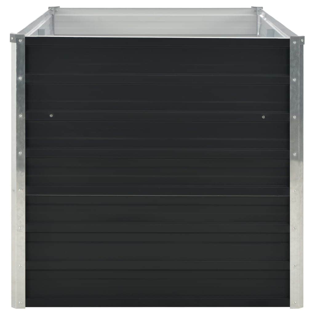 Raised Garden Bed Anthracite Galvanised Steel- Durable