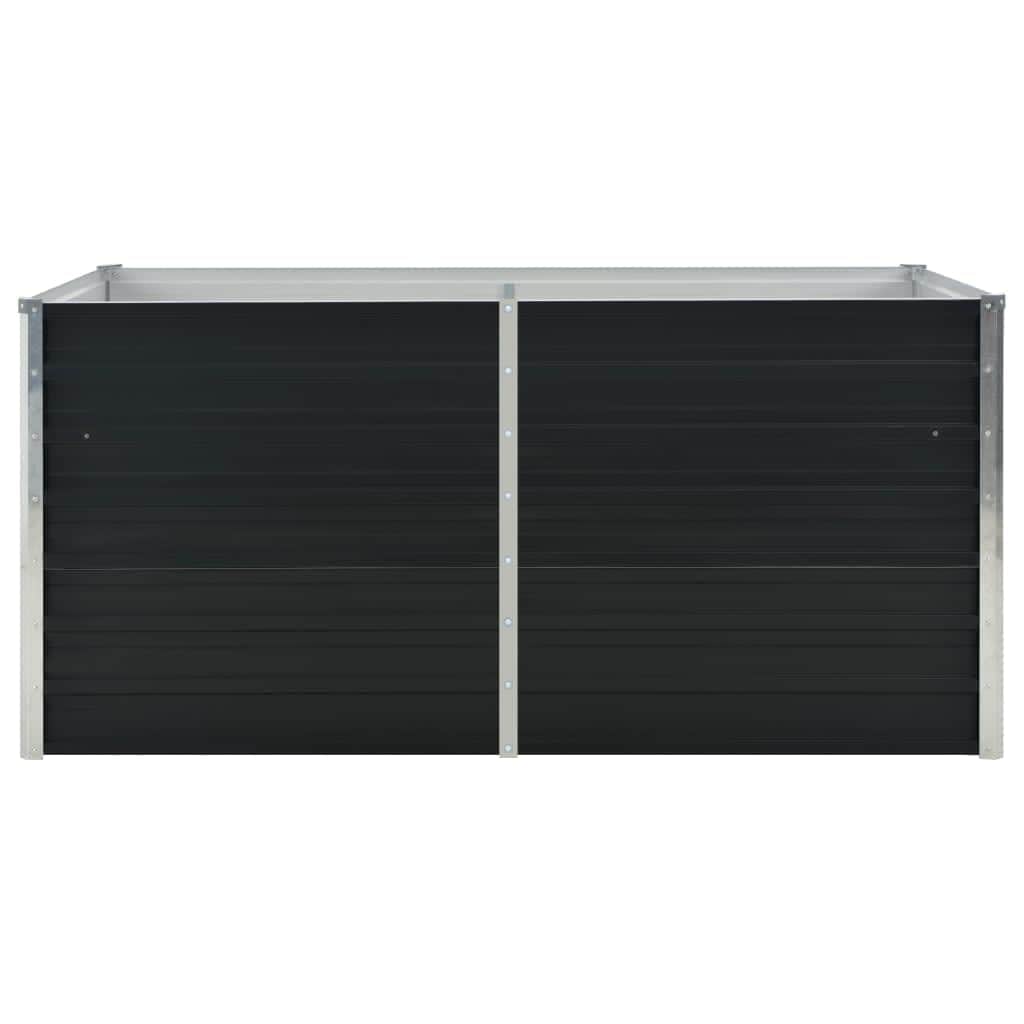 Raised Garden Bed Anthracite Galvanised Steel- Durable