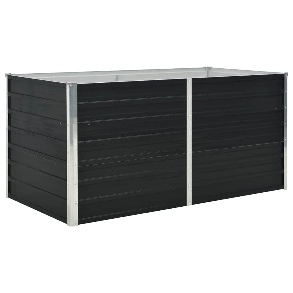 Raised Garden Bed Anthracite Galvanised Steel- Durable