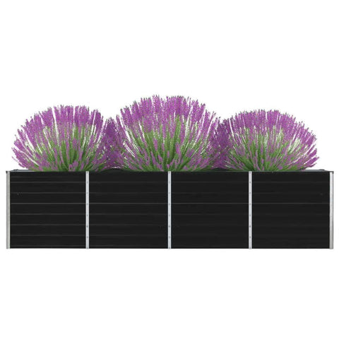 Raised Garden Bed Galvanised Steel Anthracite