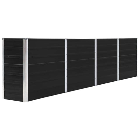 Raised Garden Bed Galvanised Steel Anthracite