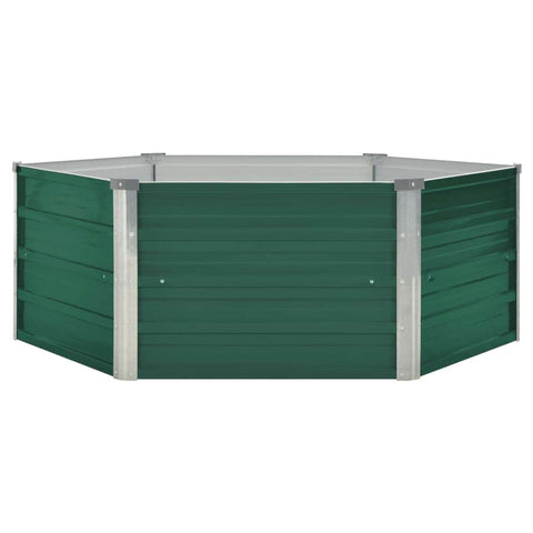 Raised Garden Bed Galvanised Steel Green