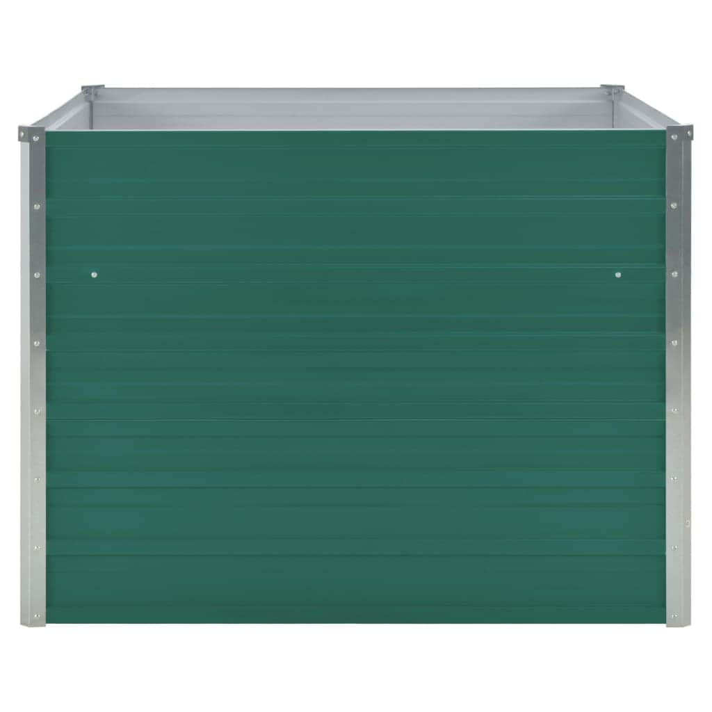 Raised Garden Bed Galvanised Steel Green