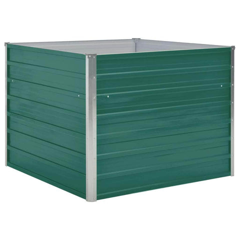 Raised Garden Bed Galvanised Steel Green
