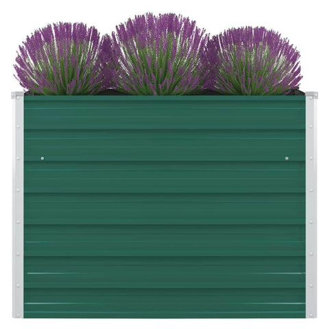 Raised Garden Bed Galvanised Steel Green