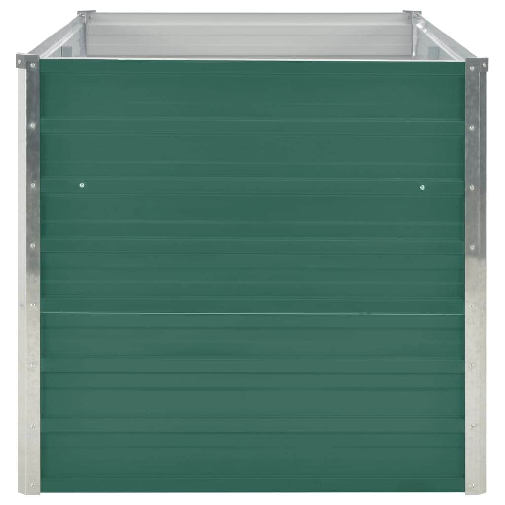 Raised Garden Bed Galvanised Steel Green