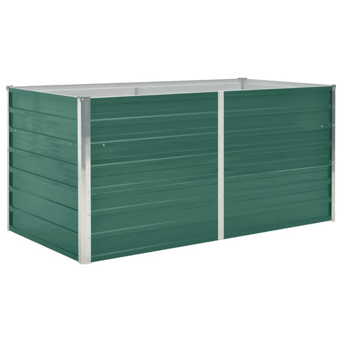 Raised Garden Bed Galvanised Steel Green