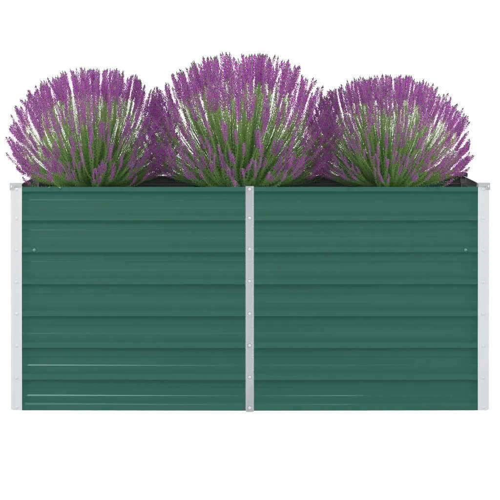 Raised Garden Bed Galvanised Steel Green