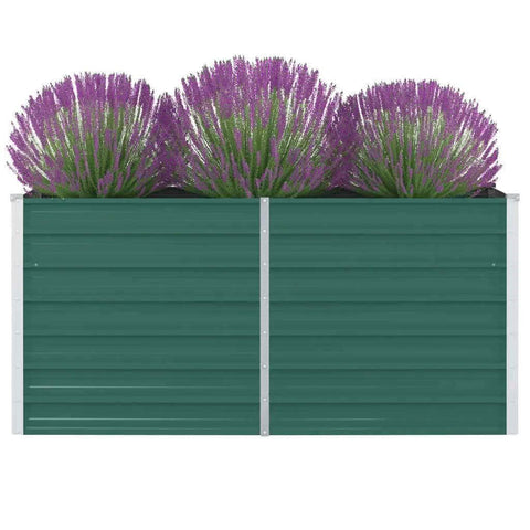 Raised Garden Bed Galvanised Steel Green