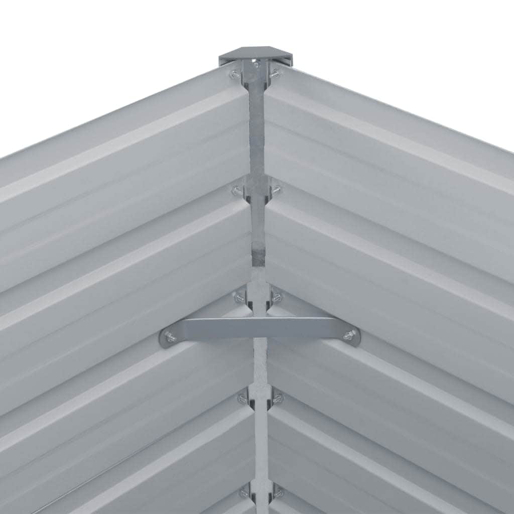Raised Garden Bed Galvanised Steel Green