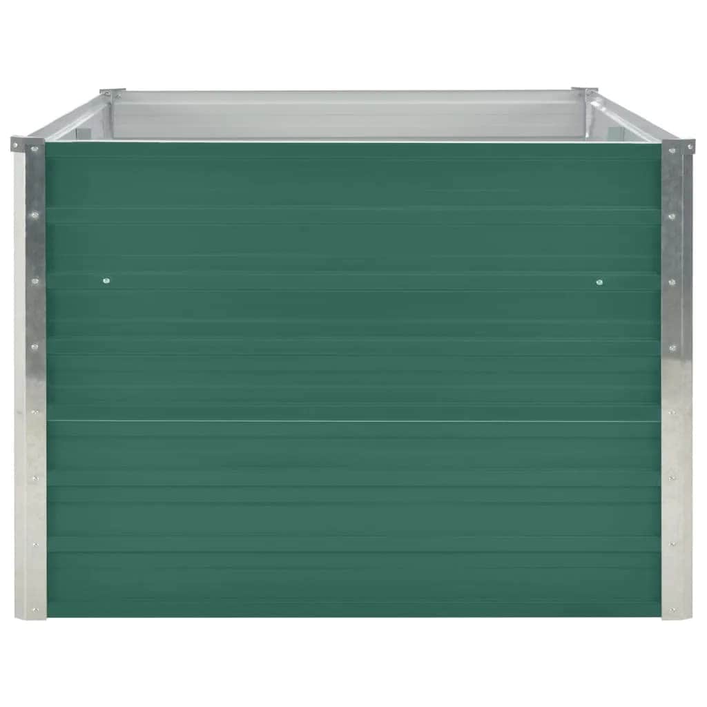 Raised Garden Bed Galvanised Steel Green